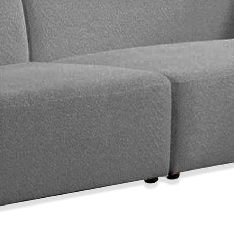 Sofá Gensai Gris 220x80cm Microfibra de Dos Puestos - SOFAS Y POLTRONAS | Bylmo
