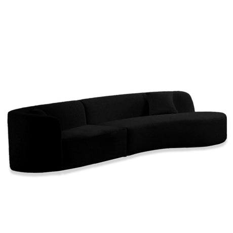 Sofá Gensai Negro 220x80cm Microfibra de Dos Puestos - SOFAS Y POLTRONAS | Bylmo