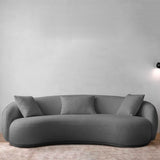 Sofá Niko Gris 220x80cm Microfibra de Un Puesto - SOFAS Y POLTRONAS | Bylmo