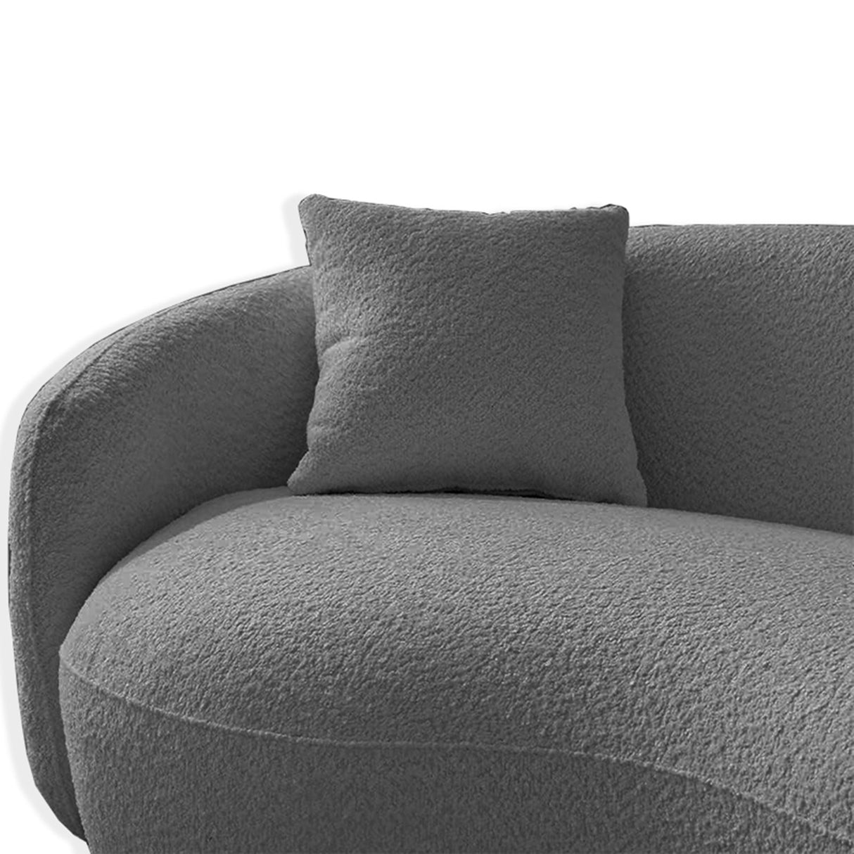 Sofá Kaolan Gris 260x90cm Microfibra de Un Puesto - SOFAS Y POLTRONAS | Bylmo