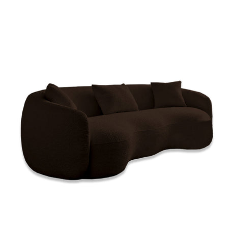 Sofá Kaolan Café 260x90cm Microfibra de Un Puesto - SOFAS Y POLTRONAS | Bylmo