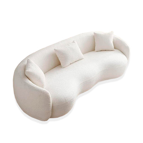 Sofá Kaolan Blanco 260x90cm Microfibra de Un Puesto - SOFAS Y POLTRONAS | Bylmo