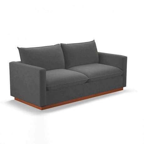 Sofá Carducci Gris 200x80cm Microfibra de Un Puesto - SOFAS Y POLTRONAS | Bylmo