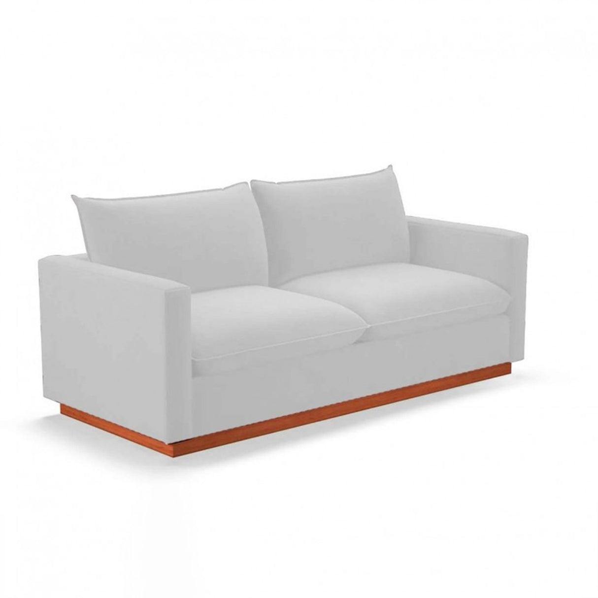 Sofá Carducci Blanco 200x80cm Cuero Sintetico Ecológico de Un Puesto - SOFAS Y POLTRONAS | Bylmo