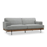 Sofá Santorini Gris 180x80cm Cuero Sintetico Ecológico de Un Puesto - SOFAS Y POLTRONAS | Bylmo