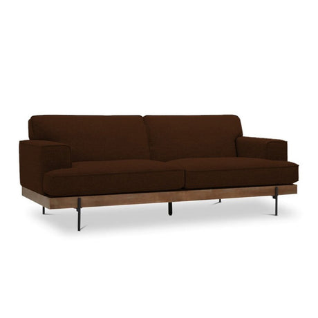 Sofá Santorini Café 180x80cm Microfibra de Un Puesto - SOFAS Y POLTRONAS | Bylmo