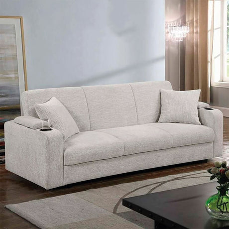 Sofá Saeko Gris 180x80cm Microfibra de Un Puesto - SOFAS Y POLTRONAS | Bylmo