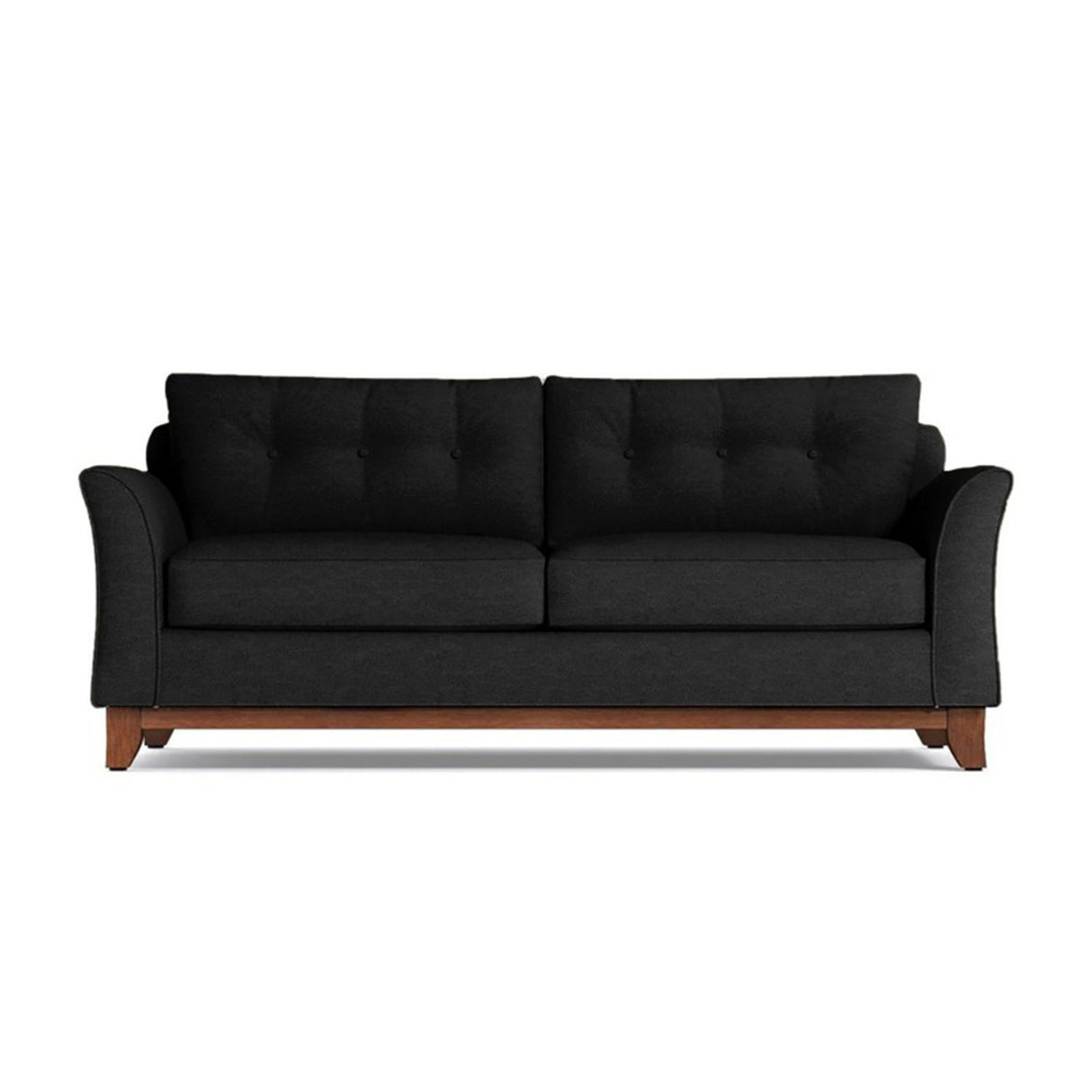 Sofá Claus Negro 180x80cm Cuero Sintetico Ecológico de Un Puesto - SOFAS Y POLTRONAS | Bylmo