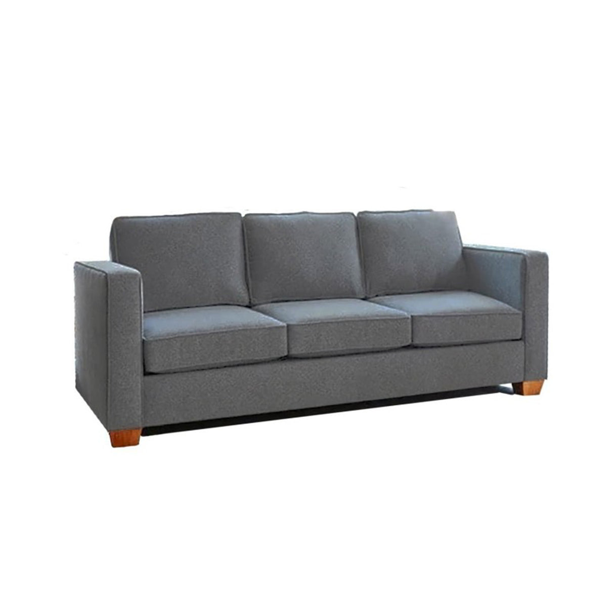 Sofá Erika Gris 200x80cm Microfibra de Un Puesto - SOFAS Y POLTRONAS | Bylmo