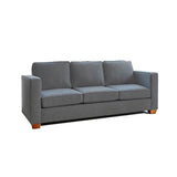 Sofá Erika Gris 200x80cm Microfibra de Un Puesto - SOFAS Y POLTRONAS | Bylmo