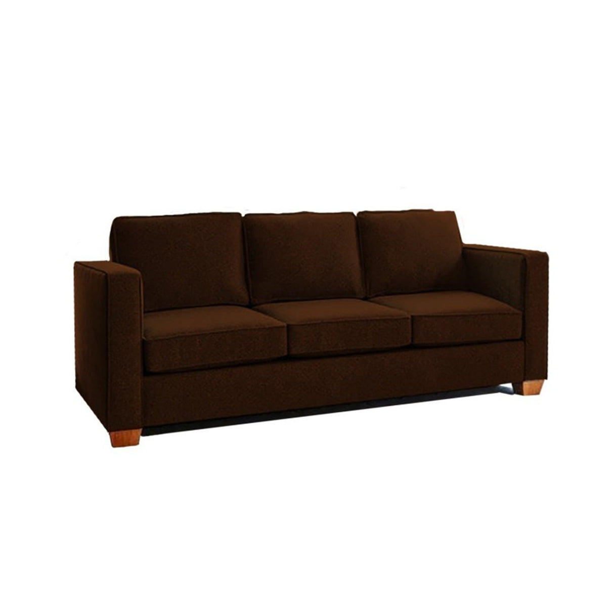 Sofá Erika Café 200x80cm Microfibra de Un Puesto - SOFAS Y POLTRONAS | Bylmo