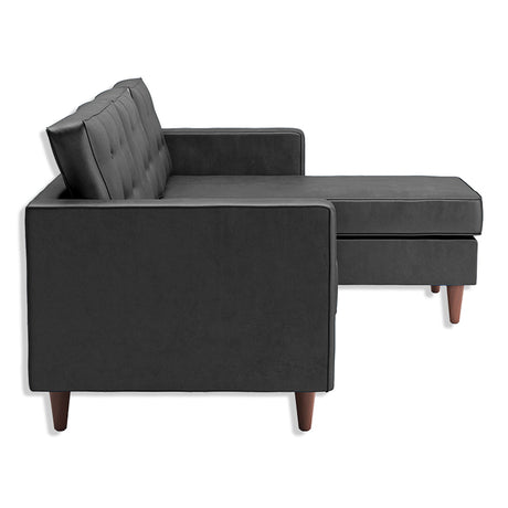Sofá Indiana Gris 240x80cm Microfibra de Un Puesto - SOFAS Y POLTRONAS | Bylmo