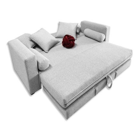 Sofá Cama Grand Class Blanco 180x90cm Cuero Sintetico Ecológico de Un Puesto Reclinable con Reposapies - SOFAS Y POLTRONAS | Bylmo