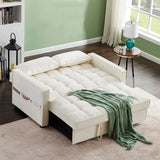 Sofá Cama Henies Blanco 180x90cm Microfibra de Un Puesto Reclinable con Reposapies - SOFAS Y POLTRONAS | Bylmo