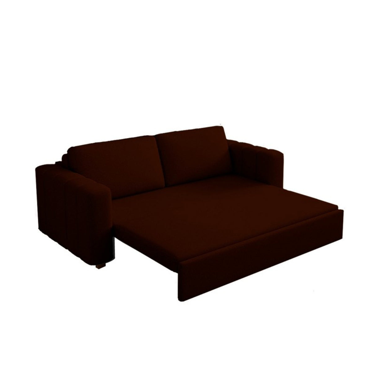 Sofá Cama Omitta Café 200x80cm Microfibra de Un Puesto Reclinable - SOFAS Y POLTRONAS | Bylmo