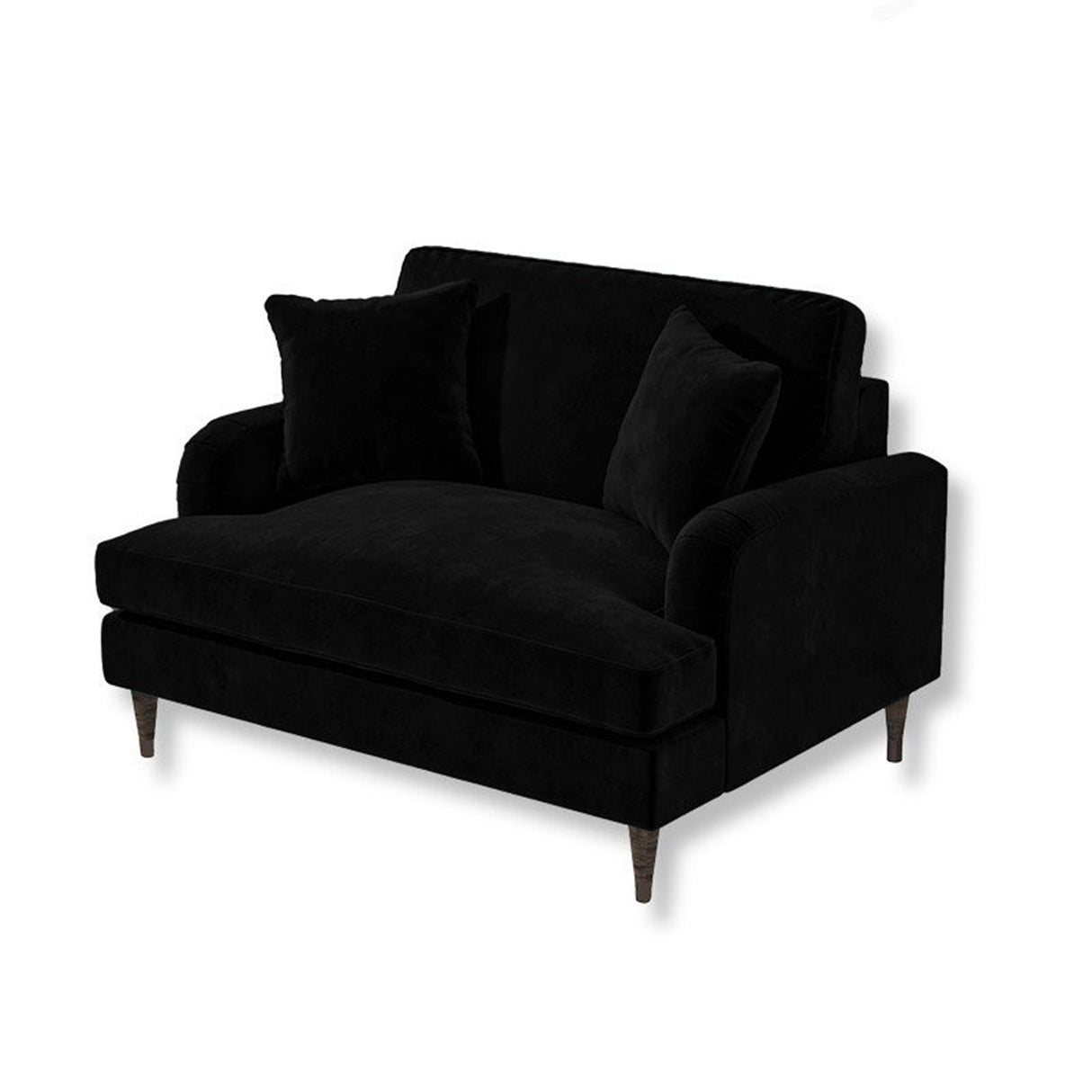 Silla Poltrona Cherpa Negro 120x85cm Cuero Sintetico Ecológico de Un Puesto - SOFAS Y POLTRONAS | Bylmo