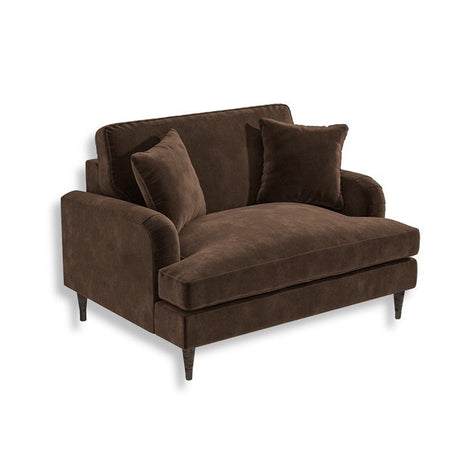 Silla Poltrona Cherpa Café 120x85cm Cuero Sintetico Ecológico de Un Puesto - SOFAS Y POLTRONAS | Bylmo