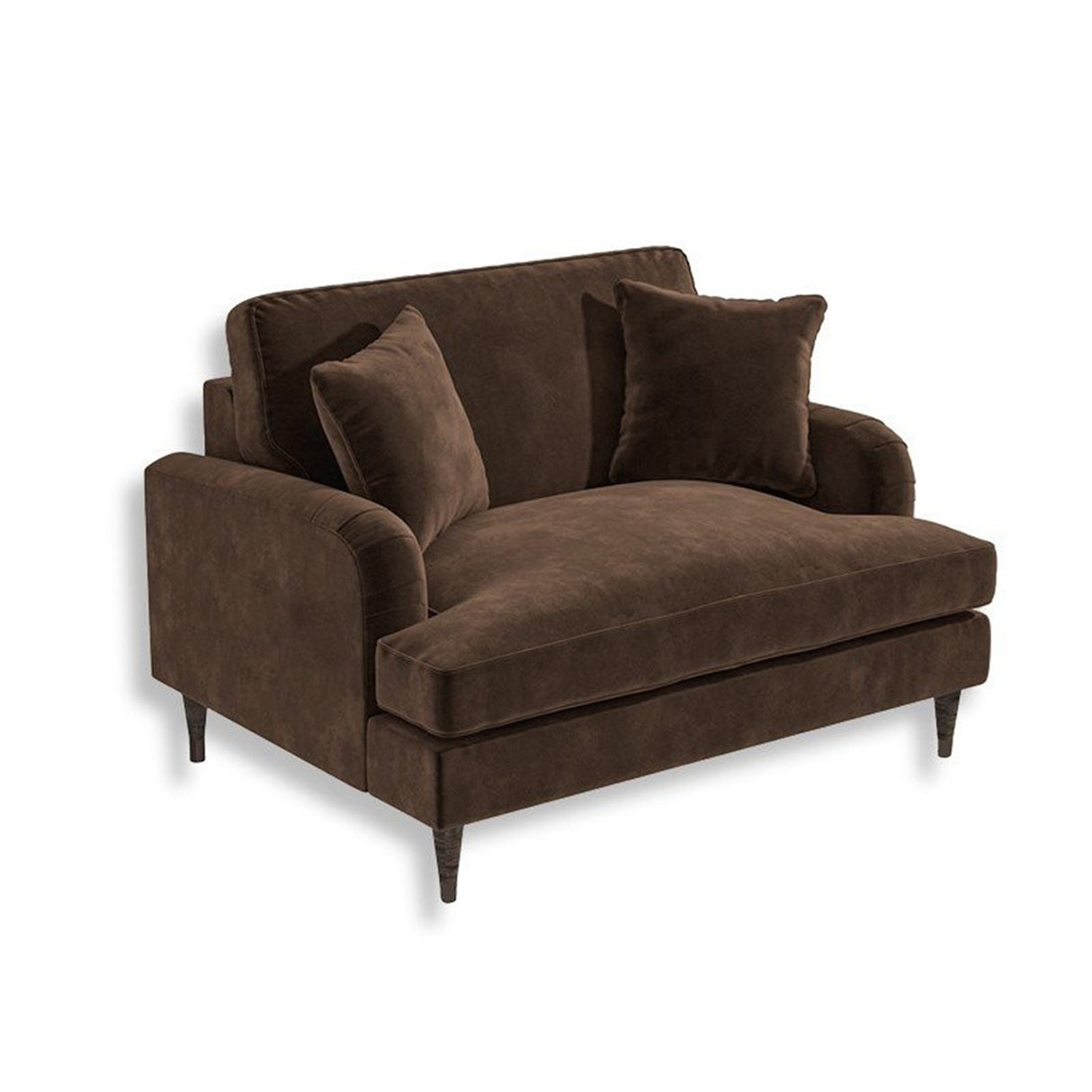 Silla Poltrona Cherpa Café 120x85cm Microfibra de Un Puesto - SOFAS Y POLTRONAS | Bylmo