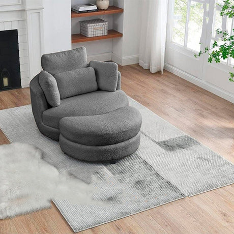 Silla Poltrona One Pice Gris 80x90cm Microfibra de Un Puesto - SOFAS Y POLTRONAS | Bylmo
