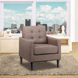 Silla Poltrona Boss Café 90x90cm Cuero Sintetico Ecológico de Un Puesto - SOFAS Y POLTRONAS | Bylmo