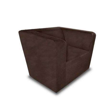 Silla Poltrona West Café 90x90cm Microfibra de Un Puesto - SOFAS Y POLTRONAS | Bylmo