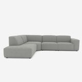 Sofá Hera Gris 260x80cm Microfibra de Cuatro Puestos - SOFAS Y POLTRONAS | Bylmo