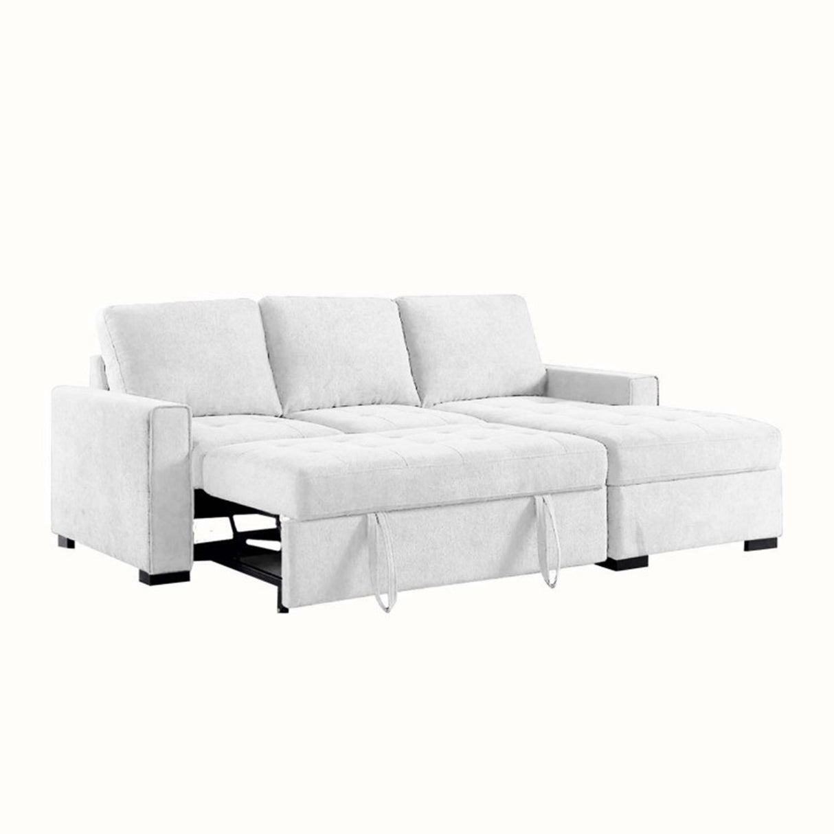 Sofá Sinagoga Blanco 260x80cm Microfibra de Dos Puestos - SOFAS Y POLTRONAS | Bylmo