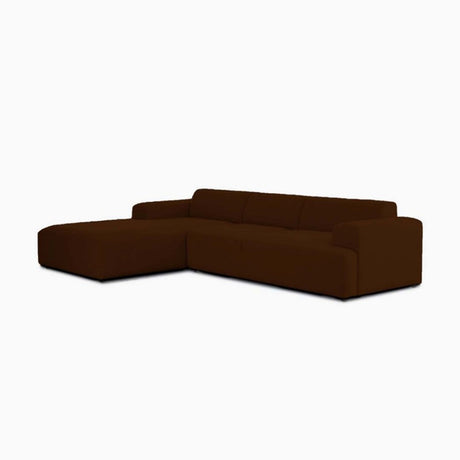 Sofá Montreal Café 240x70cm Microfibra de Tres Puestos - SOFAS Y POLTRONAS | Bylmo