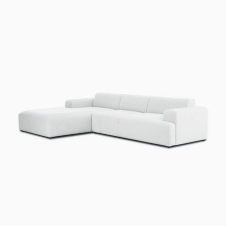 Sofá Montreal Blanco 240x70cm Cuero Sintetico Ecológico de Tres Puestos - SOFAS Y POLTRONAS | Bylmo