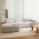 Sofá Montreal Blanco 240x70cm Cuero Sintetico Ecológico de Tres Puestos - SOFAS Y POLTRONAS | Bylmo