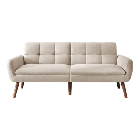 Sofá Cama Olmo Blanco 180x90cm Microfibra de Dos Puestos Reclinable - SOFAS Y POLTRONAS | Bylmo