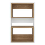 Ahorrador de Espacio Eco Blanco y Fresno Europeo 45x75.3cm Flotante con Dos Entrepaños - OTROS MUEBLES PARA BANHO | Bylmo