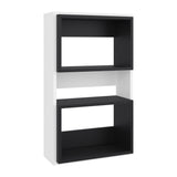 Ahorrador de Espacio Eco Blanco y Wengue 45x75.3cm Flotante con Dos Entrepaños - OTROS MUEBLES PARA BANHO | Bylmo