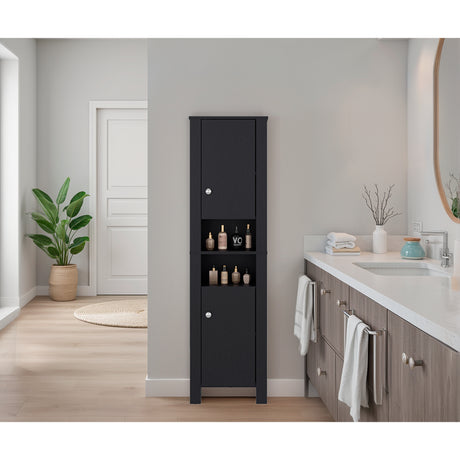 Mueble para Baño Vanessa Wengue 44.1x160.7cm con Cinco Entrepanos - OTROS MUEBLES PARA BANHO | Bylmo