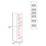 Mueble para Baño Vanessa Wengue 44.1x160.7cm con Cinco Entrepanos - OTROS MUEBLES PARA BANHO | Bylmo