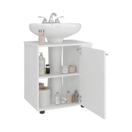 Mueble para Lavamanos Phillips Blanco 56x62.1cm Individual sin Lavamanos con Una Puerta - MUEBLES PARA LAVAMANOS | Bylmo