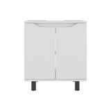 Mueble para Lavamanos Marlo Blanco 55x63cm Individual sin Lavamanos con Dos Puertas - MUEBLES PARA LAVAMANOS | Bylmo