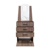 Cómoda Praga Milan 63x151cm de Cuatro Hileras con Tres Cajones con Espacio para Tv y con Espejo - CAJONERAS Y COMODAS | Bylmo