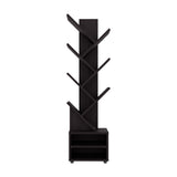 Biblioteca Kingstree Wengue 30.5x161.1cm Escalera con Ocho Compartimientos - BIBLIOTECAS Y ESTANTERIAS | Bylmo