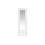 Tocador Prisma Blanco 47.8x137.3cm de Un Puesto sin Cajones y con Espejo - TOCADORES | Bylmo