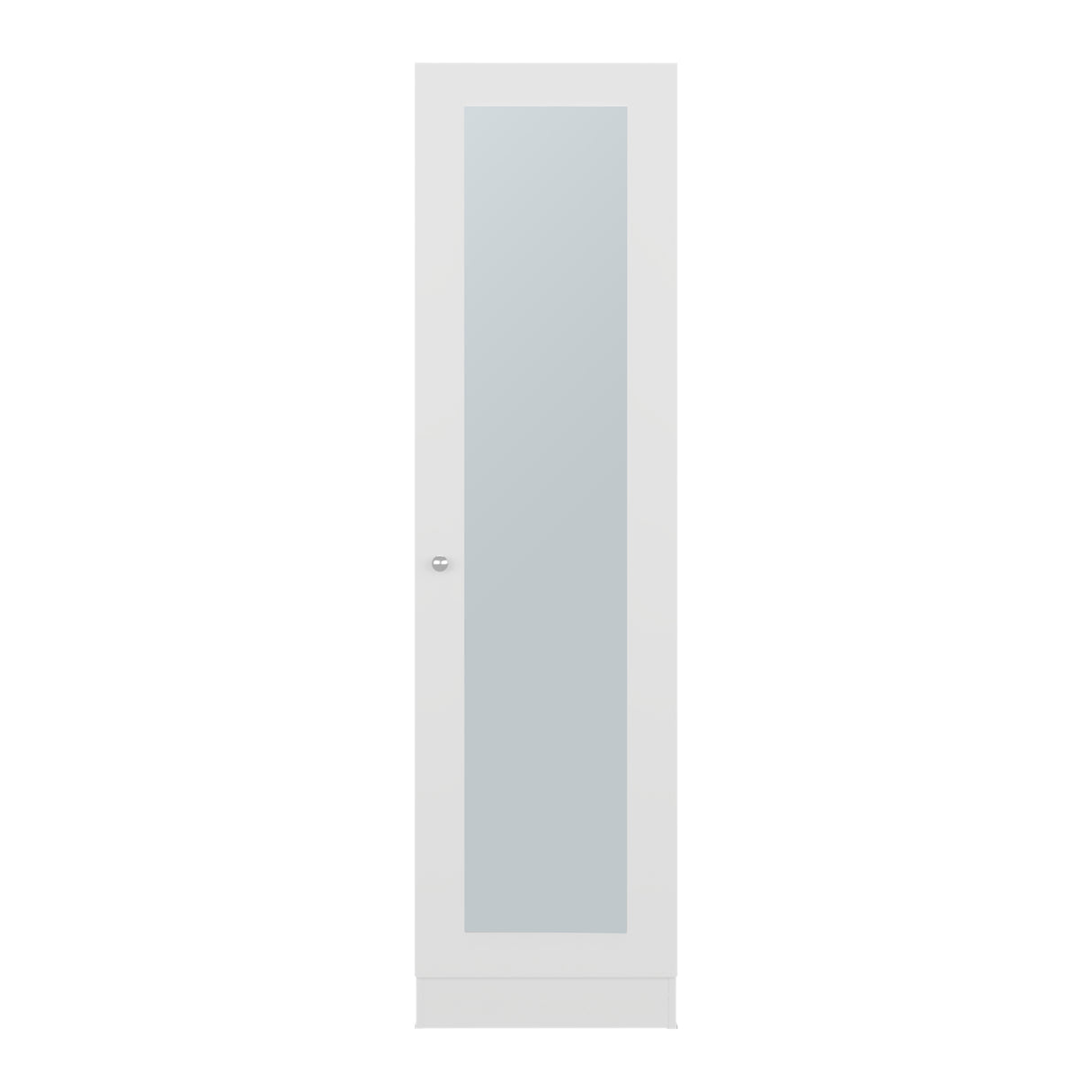 Closet Praga Blanco 49.1x180.8cm con una Puerta sin Cajones y con Espejo - CLOSETS | Bylmo