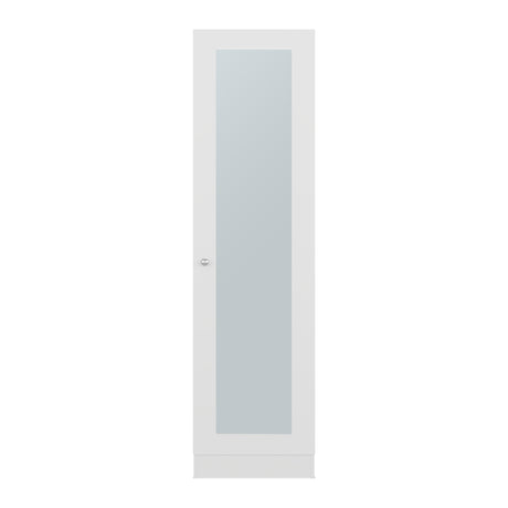 Closet Praga Blanco 49.1x180.8cm con una Puerta sin Cajones y con Espejo - CLOSETS | Bylmo
