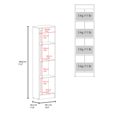 Closet Praga Fresno 49.1x180.8cm con una Puerta sin Cajones y con Espejo - CLOSETS | Bylmo