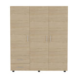 Closet Dassel Rovere 140.1x161.5cm con Tres Puertas y con Tres Cajones - CLOSETS | Bylmo