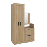 Closet Praga Fresno 103x179cm con una Puerta sin Cajones y con Espejo - CLOSETS | Bylmo