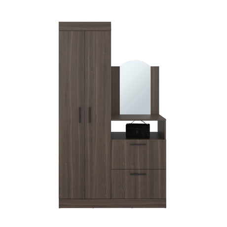 Closet Praga Milan 103x179cm con una Puerta sin Cajones y con Espejo - CLOSETS | Bylmo
