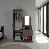 Closet Praga Milan 103x179cm con una Puerta sin Cajones y con Espejo - CLOSETS | Bylmo