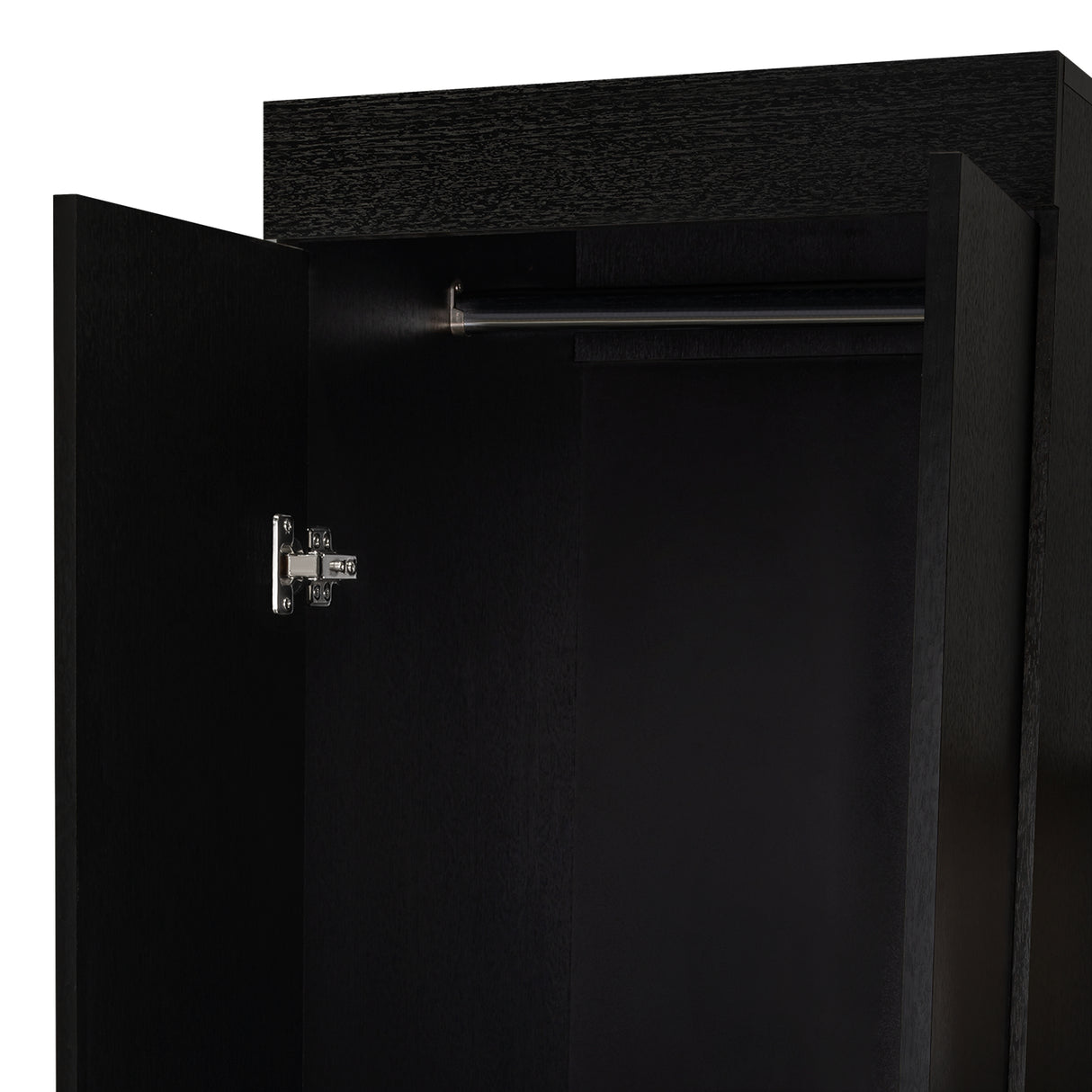 Closet Praga Wengue 103x179cm con una Puerta sin Cajones y con Espejo - CLOSETS | Bylmo
