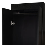 Closet Praga Wengue 103x179cm con una Puerta sin Cajones y con Espejo - CLOSETS | Bylmo