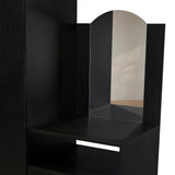 Closet Praga Wengue 103x179cm con una Puerta sin Cajones y con Espejo - CLOSETS | Bylmo